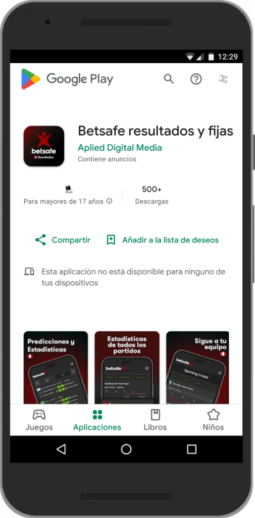 Score App Betsafe Perú